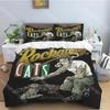 R-Retro rock hip hop music fashion trend print three piece set suitable for children or adults quilt cover pillowcase bedding