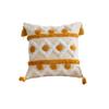 3D Embroidered Tassel Throw Pillow Cover Decorative Cushion Case For Sofa Living Room Japanese Tatami Style Pillow Cover
