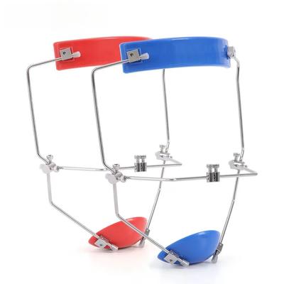 Zahnärztliche Kieferorthopädische Forward Pull Headgear Gesichtsmaske mit Doppelhebel Mehrfach verstellbare Gesichtsmaske mit Schrauben