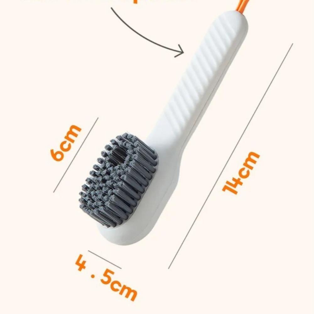 1pc Cleaning Brush with Dispenser, Shoe Brush, Universal, Shoe and Clothing Cleaning