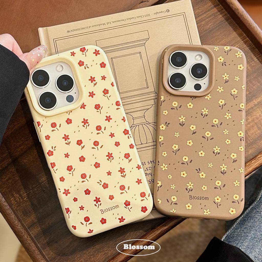 Autumn and Winter Floral Iphone17 Mobile Phone Case Apple 16pro Max Retro 14 Suitable for 15 Silicone 11 Soft