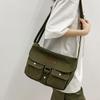 Japanese Retro Casual Canvas Bag, Large Capacity Commute Shoulder Crossbody Bag, College Style Men's and Women's Tote Bags