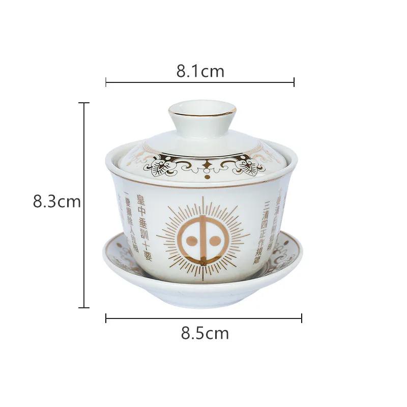 Chinese Ceramics Teacup Buddha Hall Ornaments Home Bogu Frame Feng Shui Decoration Buddhist Worship Decor Accessories Crafts