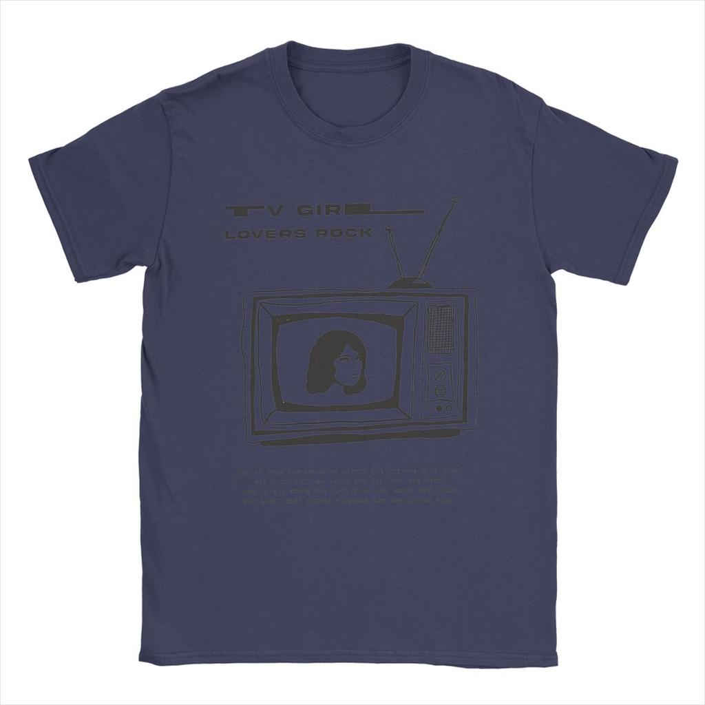 TV Girl Rock T-Shirt for Men Casual Cotton Tee Shirt Crew Neck Short Sleeve T Shirt Plus Size Clothes