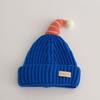 Autumn and winter warm cute baby ear protector wool hat boys and girls pacifier plush knitted hat baby hat