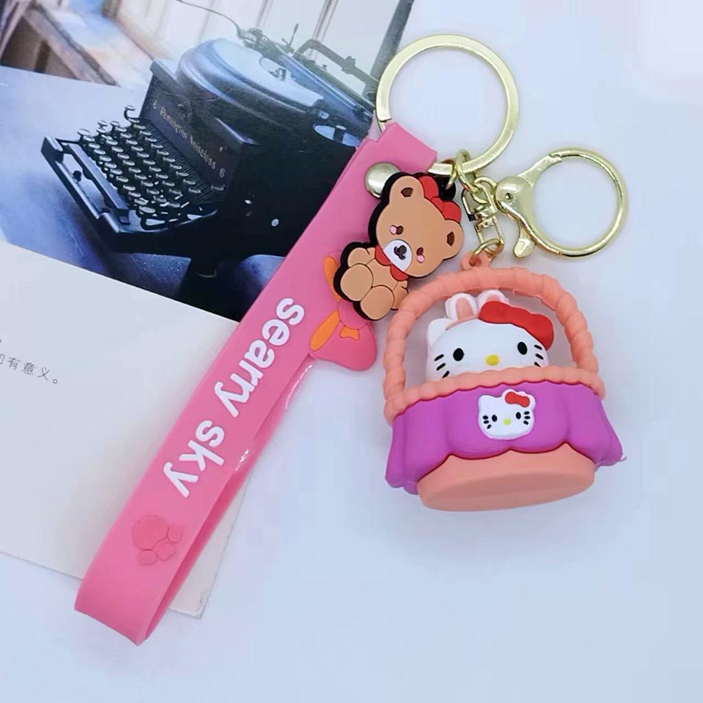 Creative Cartoon Sanrio Series Doll Keychain Bag Car Keychain Accessories Gift Kawaii Cute Personalized Gifts Y2k Fashion Toys