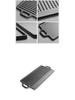 Double Ear Cast Iron Griddle: Rectangular, Double-Sided BBQ & Frying Pan for Outdoor Cooking
