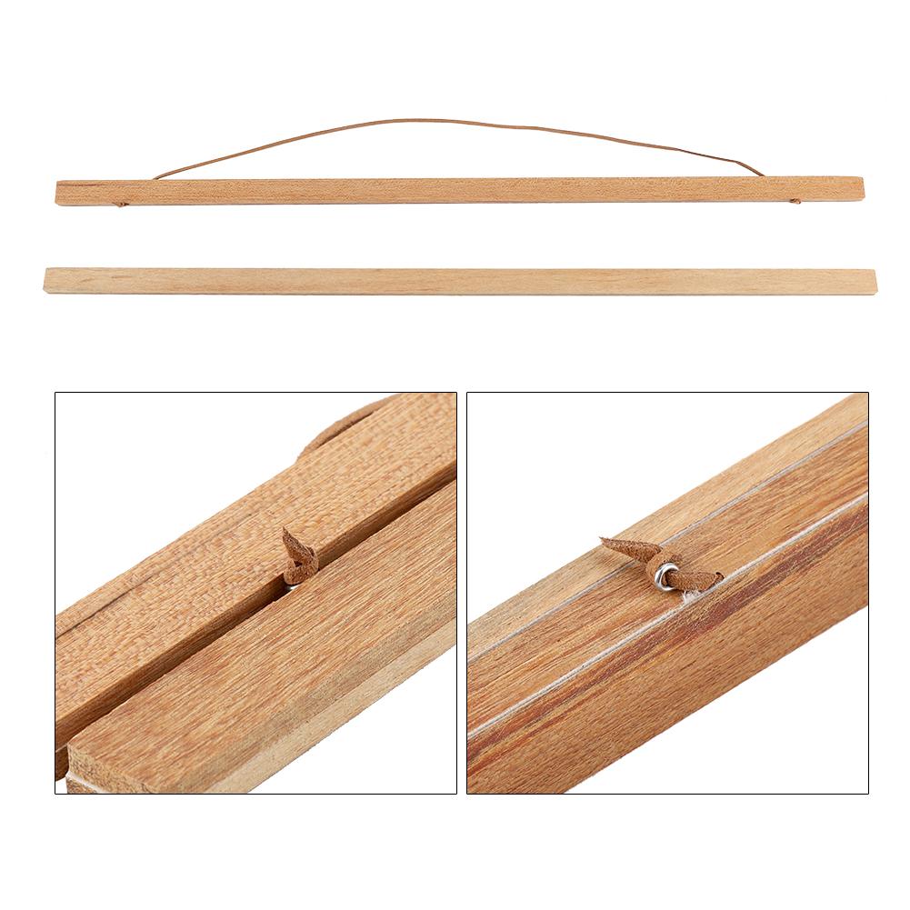 Modern Magnetic Wooden Photo Picture Frame DIY Poster Scroll Prints Artwork Hanger (80cm)