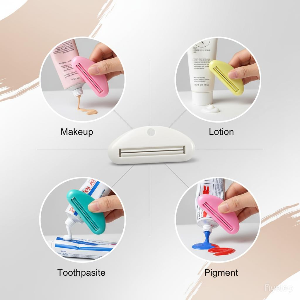 Multifunction Manual Toothpaste Dispenser Tube Clips Facial Cleanser Dispenser Squeezer Bathroom Accessories Easy To Use NoWaste