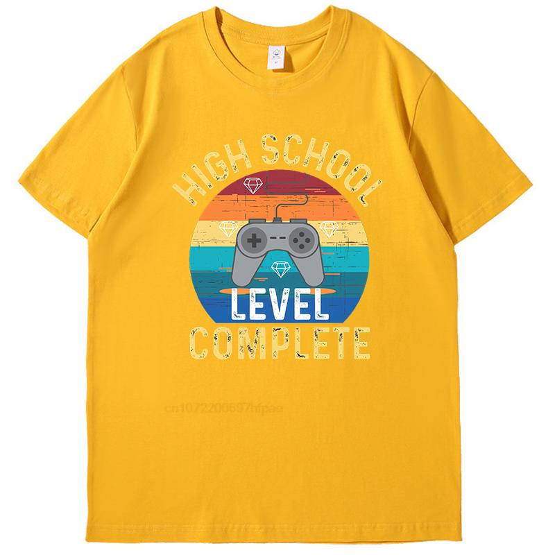 High School Level Complete Gamer Tshirt Summer Tops Tshirt New Arrival Goods New Shirts And Tshirts Cotton Mens Tshirts