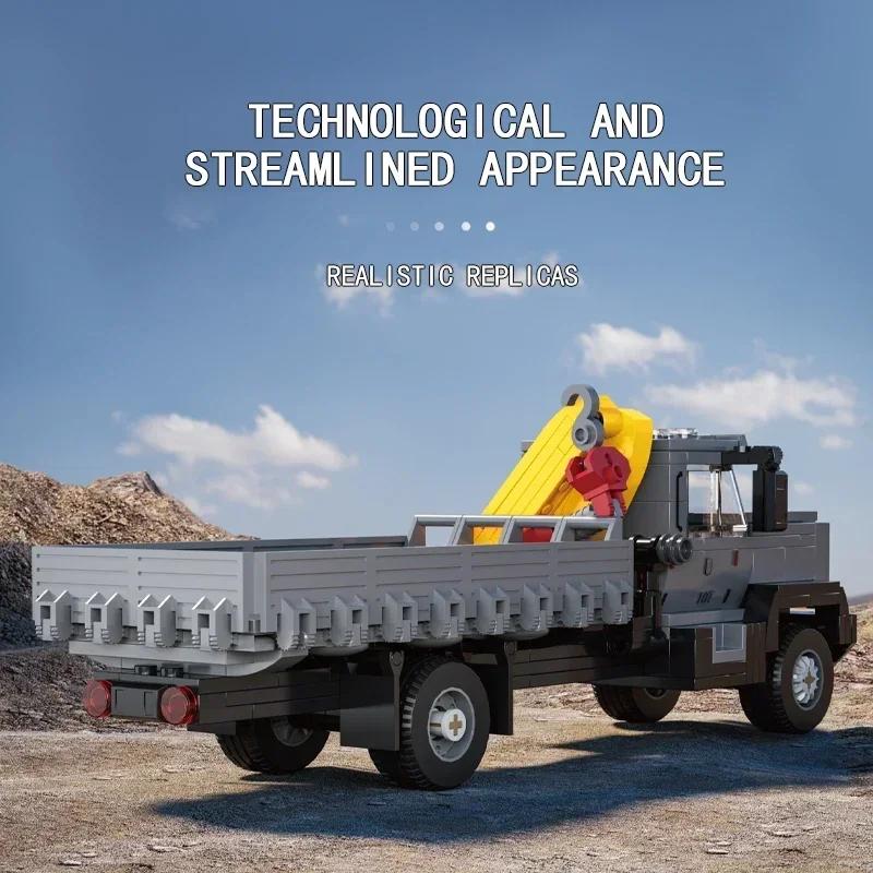 349PCS Truck-Mounted Crane Transport Car Building Blocks City Engineering Vehicle Truck Model Bricks Kids DIY Toys Holiday Gifts