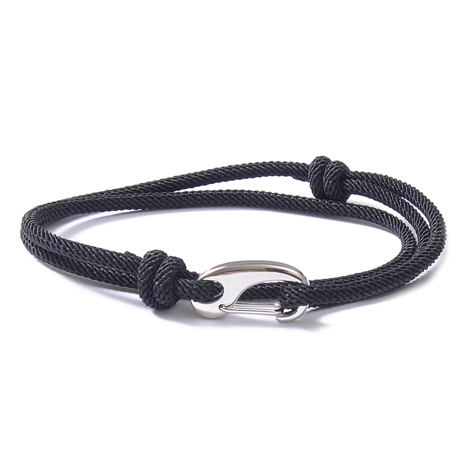 

Double Layer Adjustable Rope Red String Bracelet Stainless Steel Lobster Buckle Bracelets for Couple Luxury Jewelry