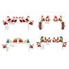2Pcs Christmas Wooden Signs Funny Winter Tabletop Decor Elk Christmas Tree Home Table Door Frame Corner Applique Christmas Decor