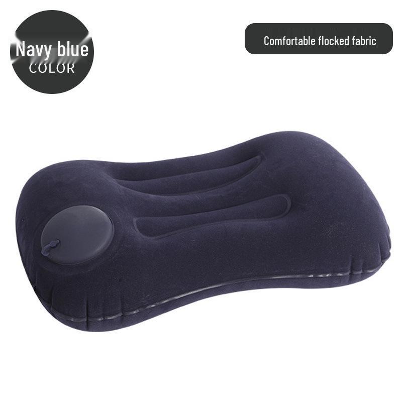 Portable Inflatable U-Shaped Neck Pillow for Travel, Office, Car & Airplane Nap Support