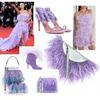 8-10cm Pštrosí peří lemování na sukni Přírodní pštrosí peří na pásce Stuhová dekorace na šaty Karnevalové doplňky
