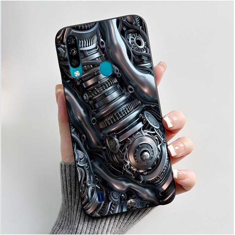 Hülle für ZTE Blade A7 (2020) Handyhülle Mattschwarz Luxus Drache Niedlich Cool Jungen Mädchen Weiches Silikon TPU Schutz-Rückseite