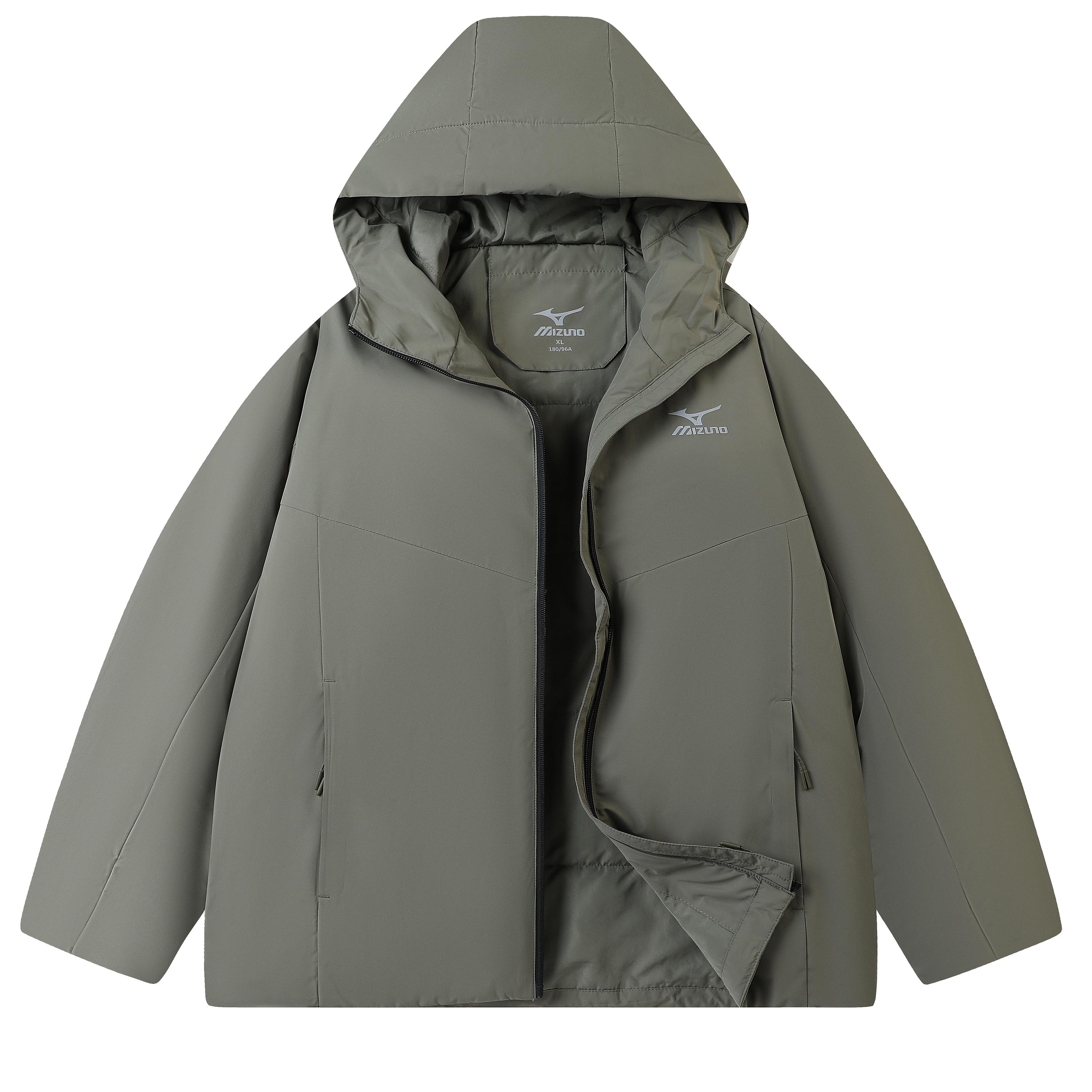 Mizuno Puffer Jackets Unisex Hooded Moderate Padded Puffer Jacket A2CE2604 XL