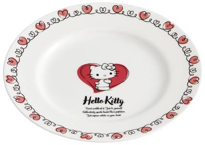 Talerz Skater 19cm Można myć w zmywarce NARUMI Porcelana kostna Narumi Seito Wyprodukowano w Japonii Sanrio Hello Kitty Rysunek CBPL19-A