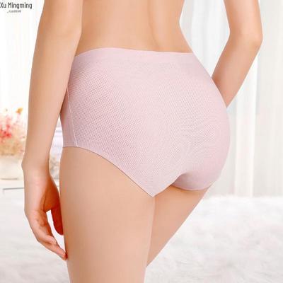 Xiaotianer Ice Silk High-Waist Plus Size Women's Briefs - 5 Size Options