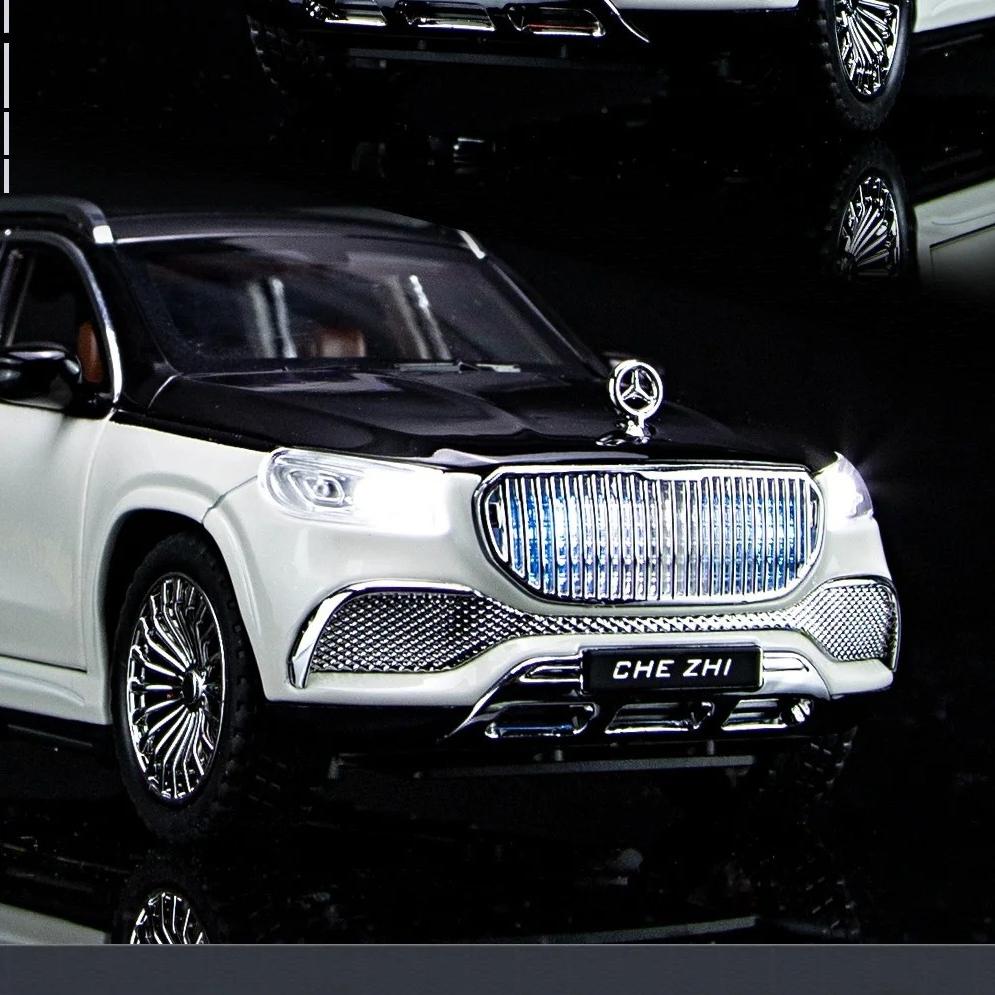 1/24 Scale Simulation Benz Maybach GLS600 Alloy SUV Diecast Metal Model Collection of Hobby Decorative Fine Ornaments Kid Toy