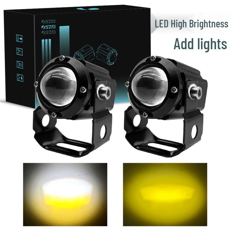 Dual-Color Waterproof Headlight for E-bike with Switch чёрный