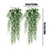 Artificial Hangable Plants 2Pieces Artificial Eucalyptus Greenery Realistic UV Resistant Wall Decoration For Living Room Patio