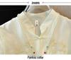 High-Quality Chinese Embroidery Top, Stand Collar, Spring/Summer, Lightweight, Casual Wear