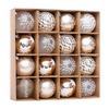 Champagne Gold & White Christmas Ball Set: Tree & Party Decorations.