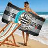 Telo Mare con Stampa Logo NUFC, Grande Morbido Asciugatura Rapida per Spiaggia Campeggio Nuoto