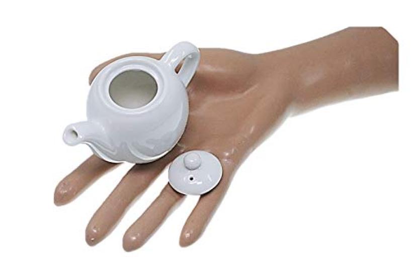 Set of 5 LM Made in Miniature for Soy Granulated and Other Commercial ACS WEB Pots, Japan, Ceramic, Single-Serve, Milk, Sauce, Vinegar, Sugar, Milk,