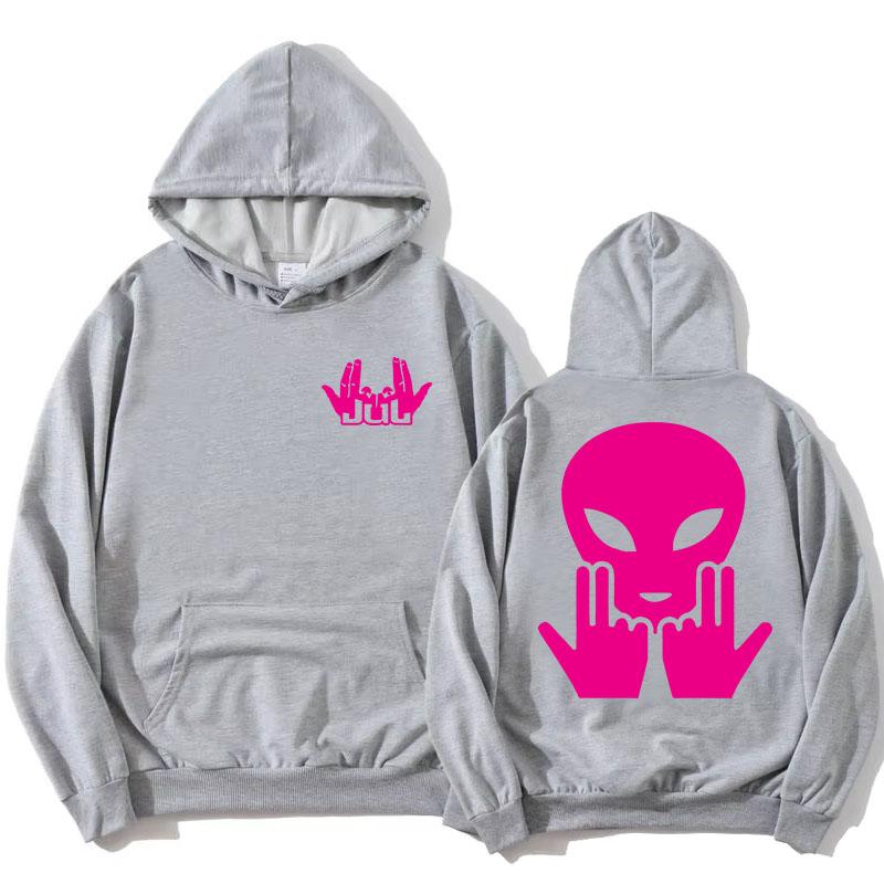 JUL Rapper Hip Hop Hoodies Unisex Streetwear Winter Langarm Locker Kapuzenpullover Grafikdruck Pullover Damen Hoodie
