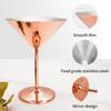 304 Stainless Steel Cocktail Glass Mirror Design Easy Clean Martini Highball Cup