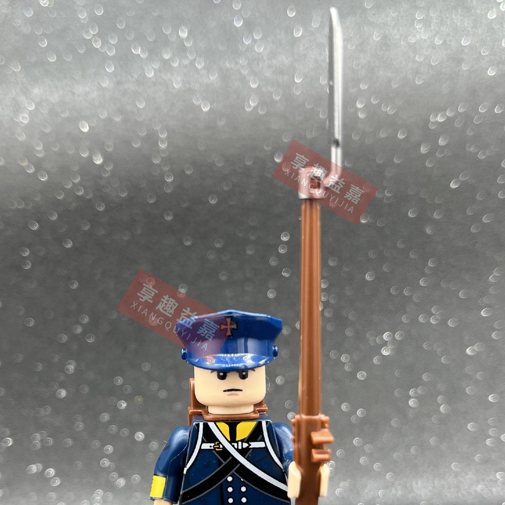 Military affairs Napoleon French Cuirassier Dragoon Building Blocks Model Bricks mini Action toy Figures Toy gift for children