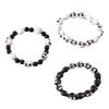 Halloween Totenkopf Armband Elastische Handgelenkkette Buntes Harzperlen Armband Stilvolles Punk-Stil Zubehör für den täglichen Gebrauch