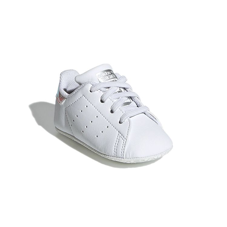 adidas Stan Smith Crib White Iridescent Baby Sneakers Cloud-White Silver-Metallic FY7892