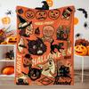 1 Stück Retro-Stil Halloween-Decke, geeignet für Sofas, Betten, Autos, Zimmer, Büros, Camping, exquisites Geschenk-Decken