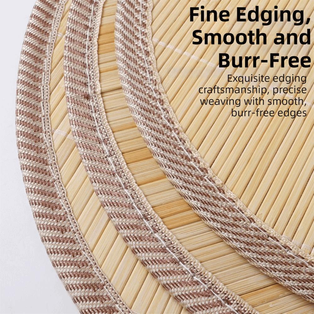 Eco-Friendly Bamboo Dumpling Tray Multi-Purpose Dumpling Display Pad Food Storage Plate  Party Use