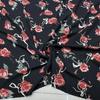 100x150cm Floral Printed Style Fabric Summer Silk Chiffon Fabric for Diy Sewing Soft Comfortable Dress Shirt Pajamas Pants