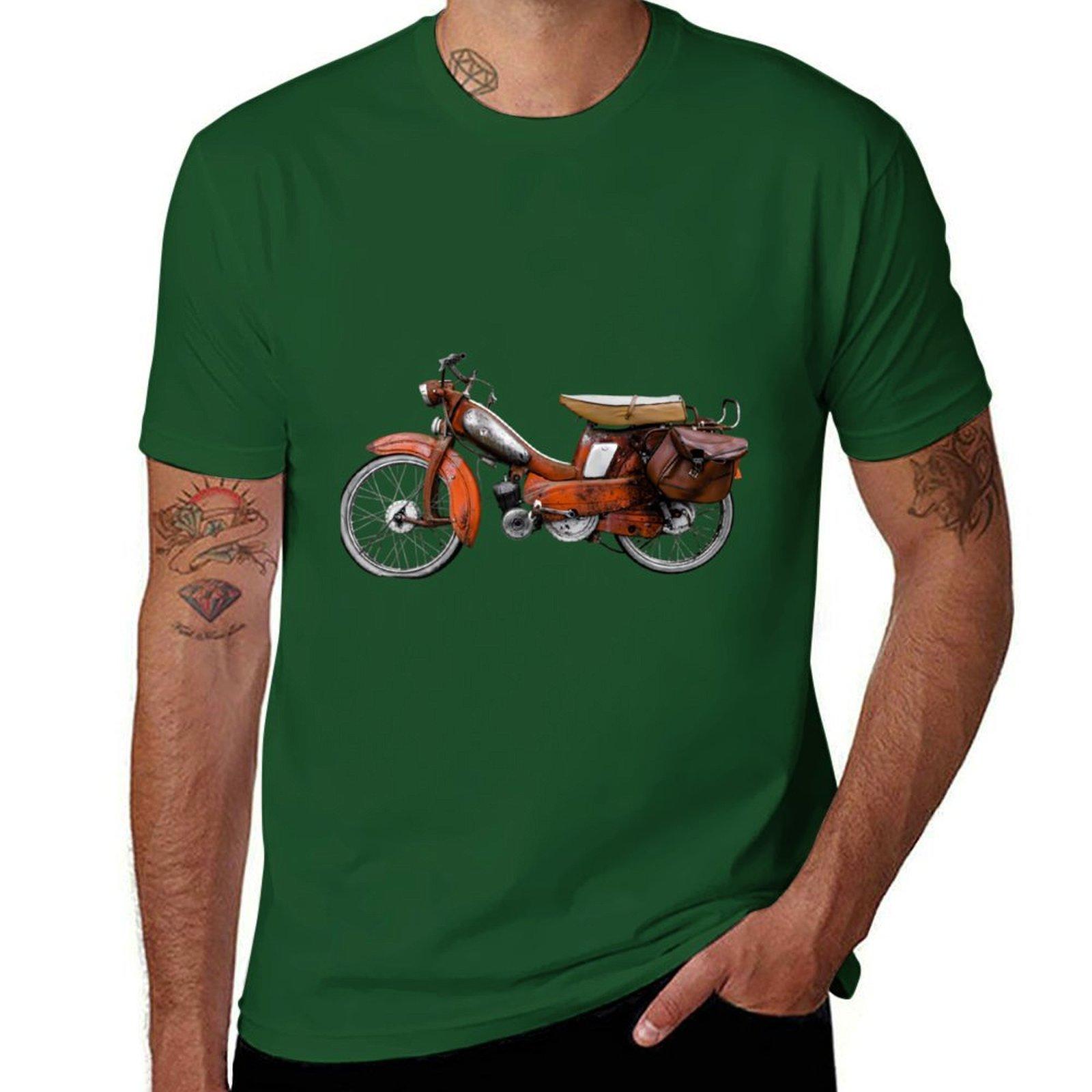 

Vintage French Motobecane Moped . T-Shirt customs sublime funnys korean fashion mens funny t shirts 4XL