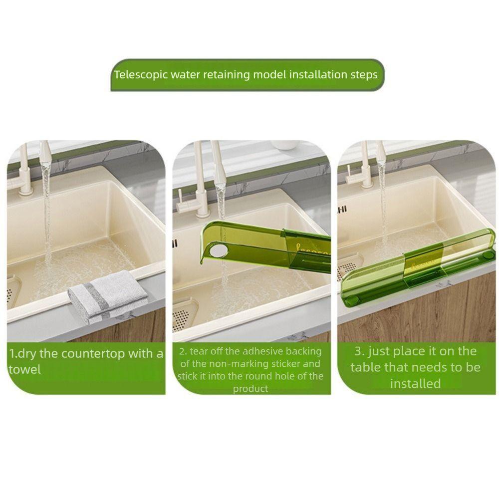 Stretchable Sink Water Splash Guard Oil-Proof Anti-water Board Raised Water Baffle  Vegetable