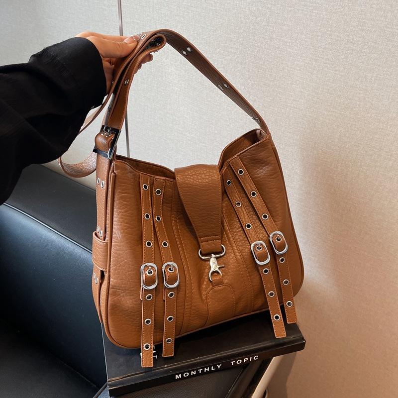 

Autumn new fashion wind turbine shopping bag tote bag shoulder oblique span women s bag коричневый