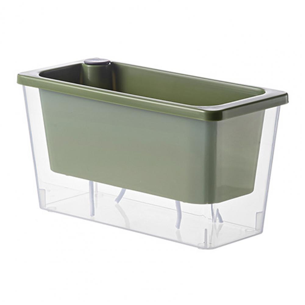 

Self-watering Planter Self Watering Planter with Reservoir Plastic Flowerpot for Succulents Scallions Easy Refill for Balcony зелений