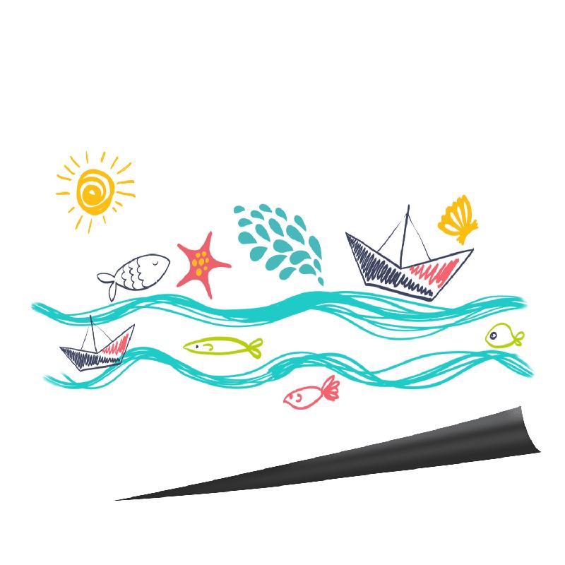 Deli 50008 Soft Adhesive Whiteboard Roll