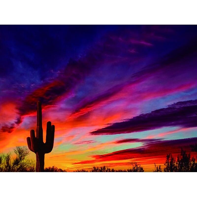 Vollbohrer Diamantmalerei Landschaft 5D DIY Vollrundbohrer Diamantstickerei Kreuzstichset Handarbeit handgefertigt