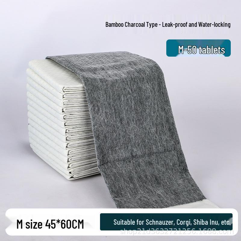 Ultra-Absorberende Bamboe Houtskool Hondentoiletkussentjes - Dikke, Wegwerp, Sterk Absorberende Luiers