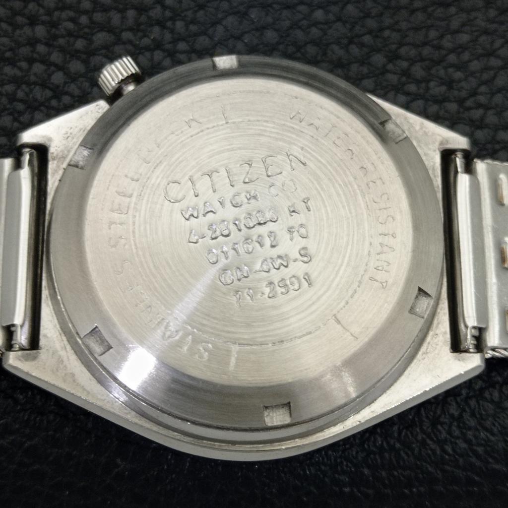 VINTAGE CITIZEN AUTOMATIC 8200 JAPAN MENS WHITE COLOR DIAL WATCH a702751-1 R210-a702751