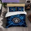 Set Lenzuola Manchester City Modello 3 Pezzi Morbida Copripiumino in Microfibra con Federe per Camera da Letto