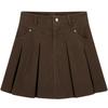 Ai Ju Tu Women's Casual Pleated A-Line Skirt