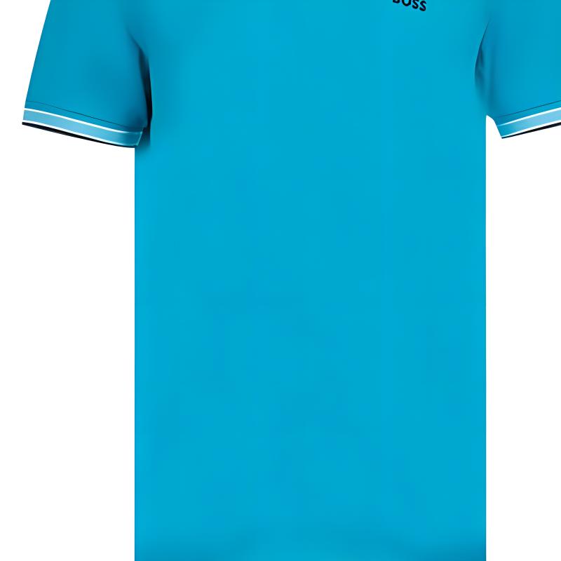 Hugo Boss Polo Shirts Men's Blue Polo Collar Moderate Straight Fit 50468983-311