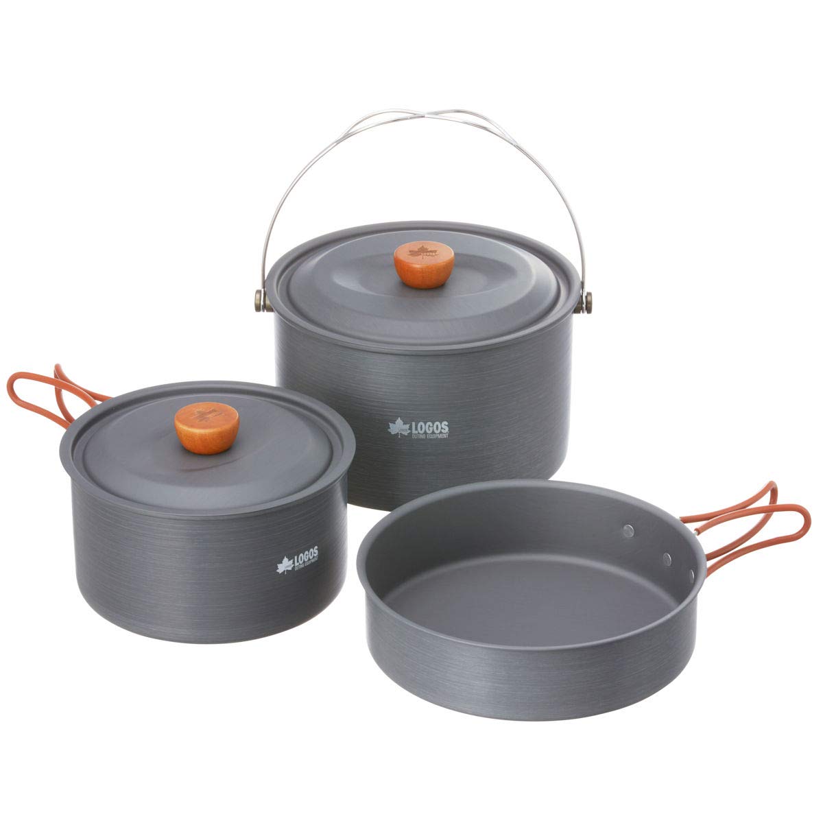 

LOGOS Family Cooker Set 81210209 Gray width x depth x height 24 width 28 x depth 18 x height 12 width x depth x height Size [Large pot] (approx.)